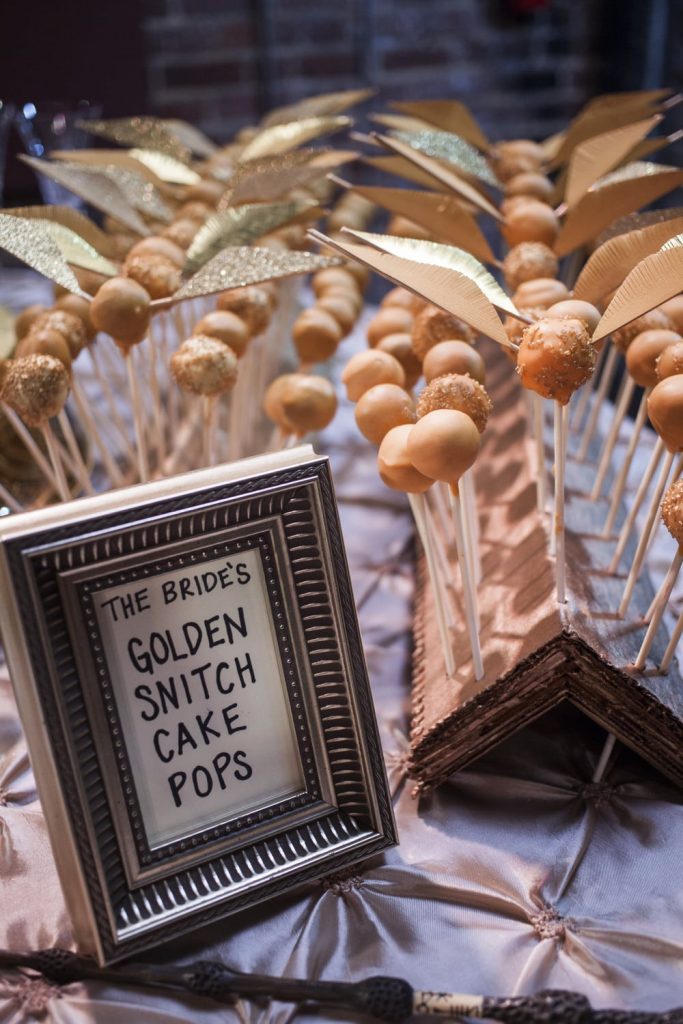 Champagne Pinched Taffeta Cake Pops