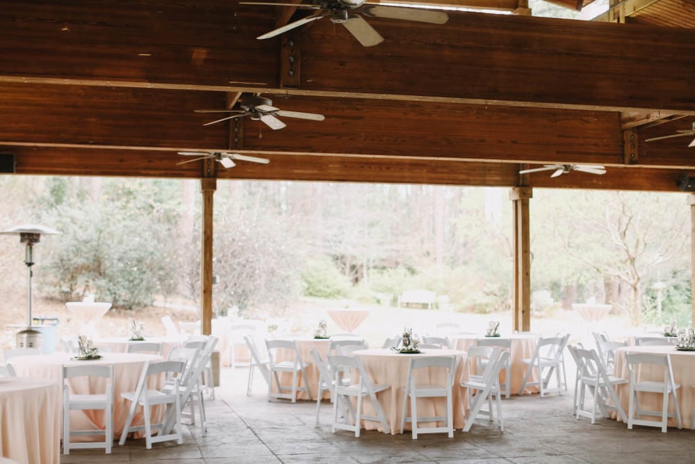 Porcelain Seating Aldridge Gardens wedding